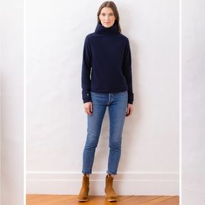 Dudley Stephens Park Slope Fleece Turtleneck Navy